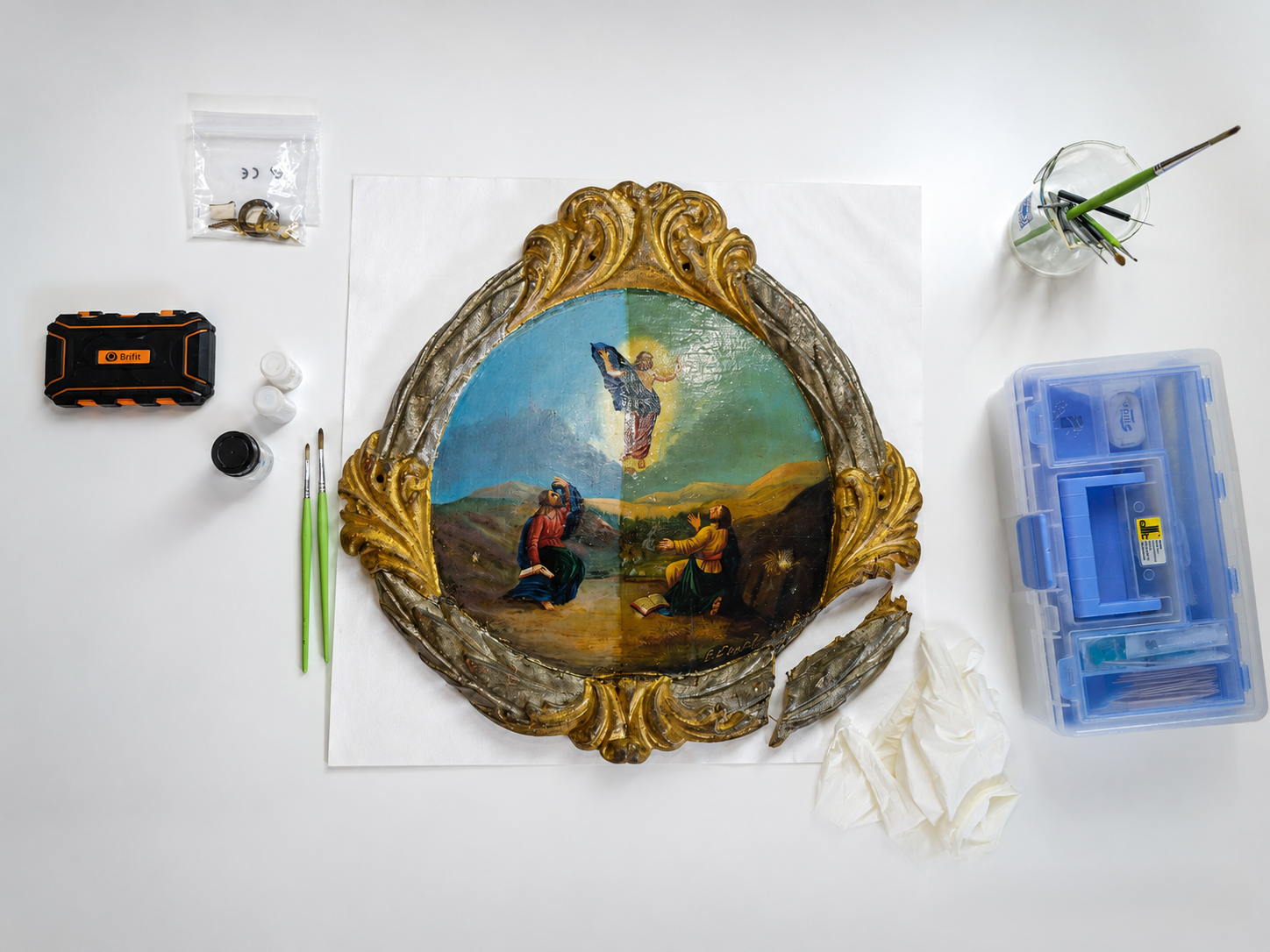 Arbeitsfoto Restaurierung