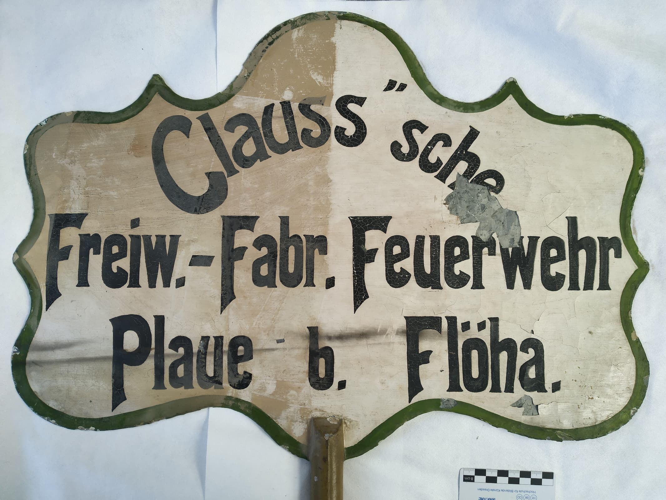 Feuerwehrschild Baumwollfabrik Flöha